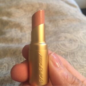 1 left TOO FACED 'NAKED DOLLY' CREME MINI LIPSTICK